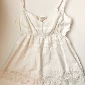 Cotton lace detail babydoll camisole